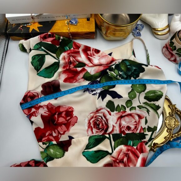 🆕 BRONX & BANCO 🧿 NWOT Leo Floral Print Maxi Gown - Size L / US 8 - Picture 15 of 16